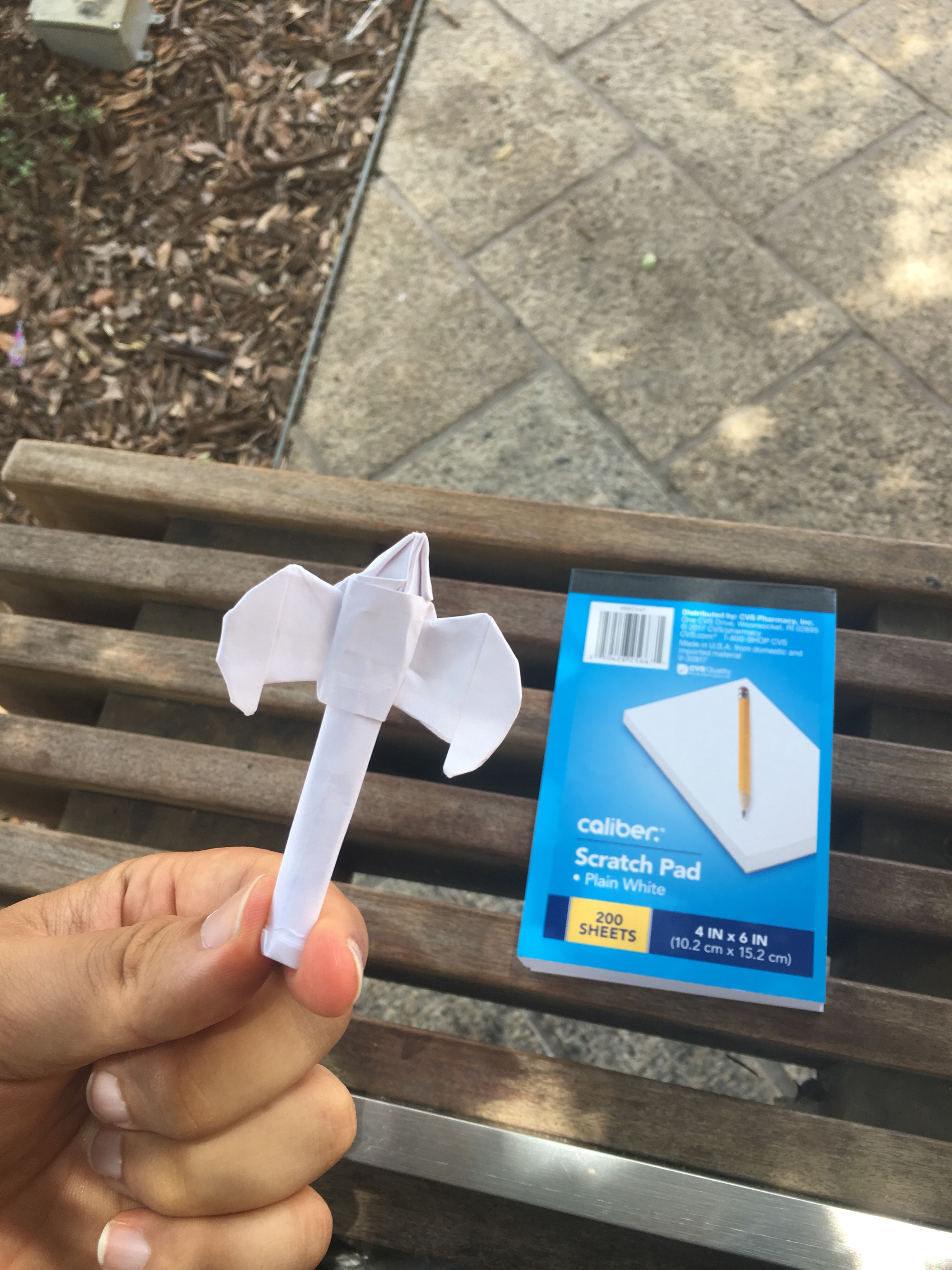 Origami battle axe