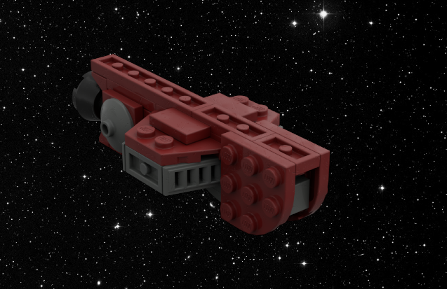 Small scale lego space freighter