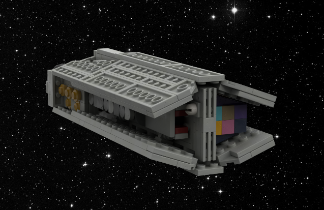 Small scale LEGO space cargo freighter